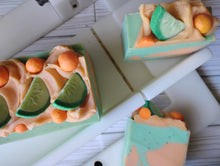 Load image into Gallery viewer, Cucumber melon artisan soap
